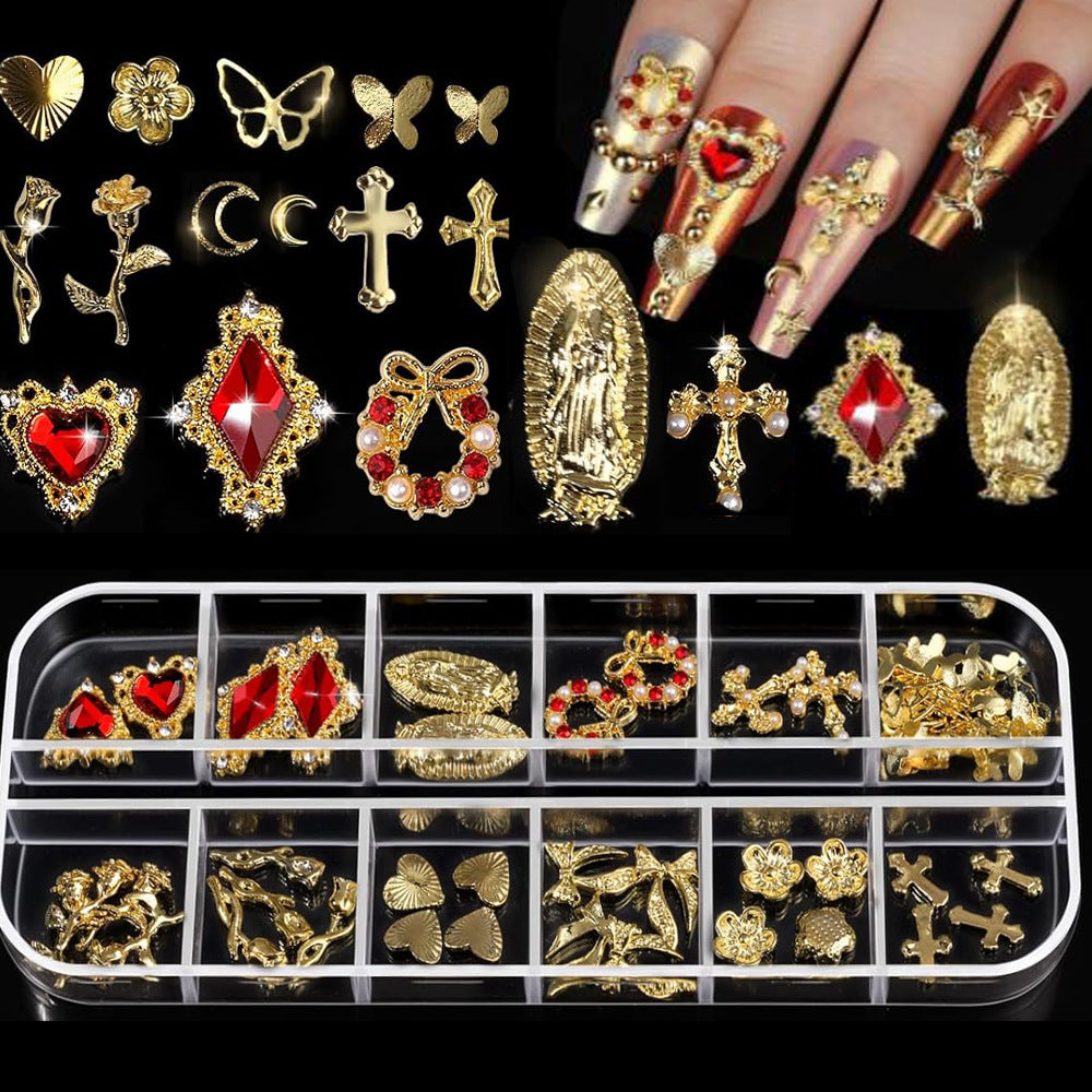 Dekorative Nagelkunst Charms Set