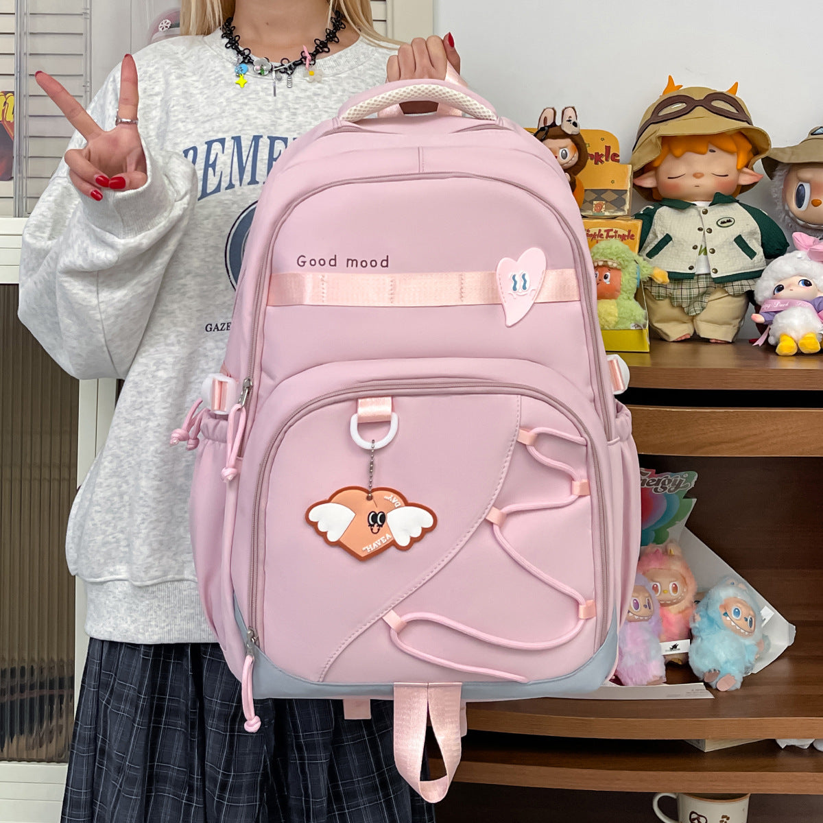 Rucksack mit Stilvollem Design und Praktischen Außenfächern Brehn