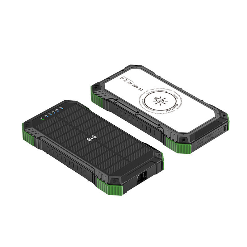 Robuste Solar Powerbank mit Kabelloser Ladetechnologie Brehn