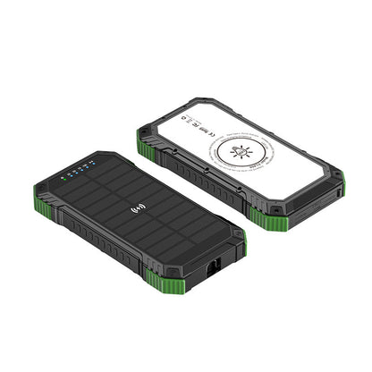 Robuste Solar Powerbank mit Kabelloser Ladetechnologie Brehn