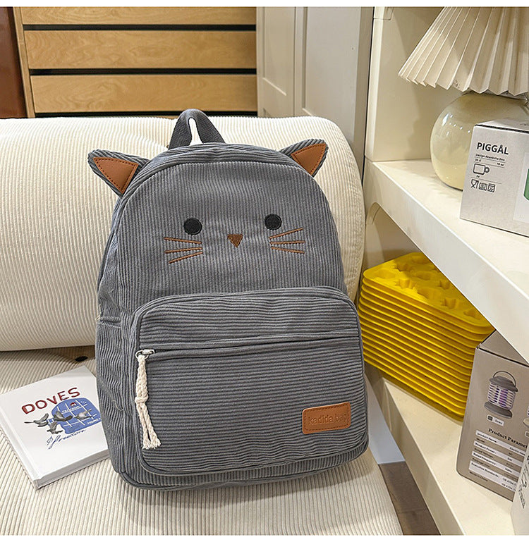 Süßer Katzenohren Mini Schul Rucksack