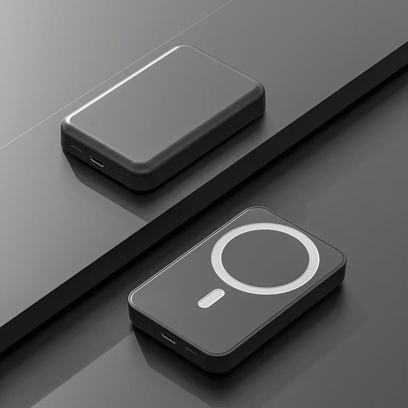 Powerbank mit Kabelloser Ladefunktion und Lcd-Anzeige Brehn