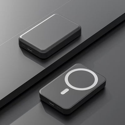 Powerbank mit Kabelloser Ladefunktion und Lcd-Anzeige Brehn