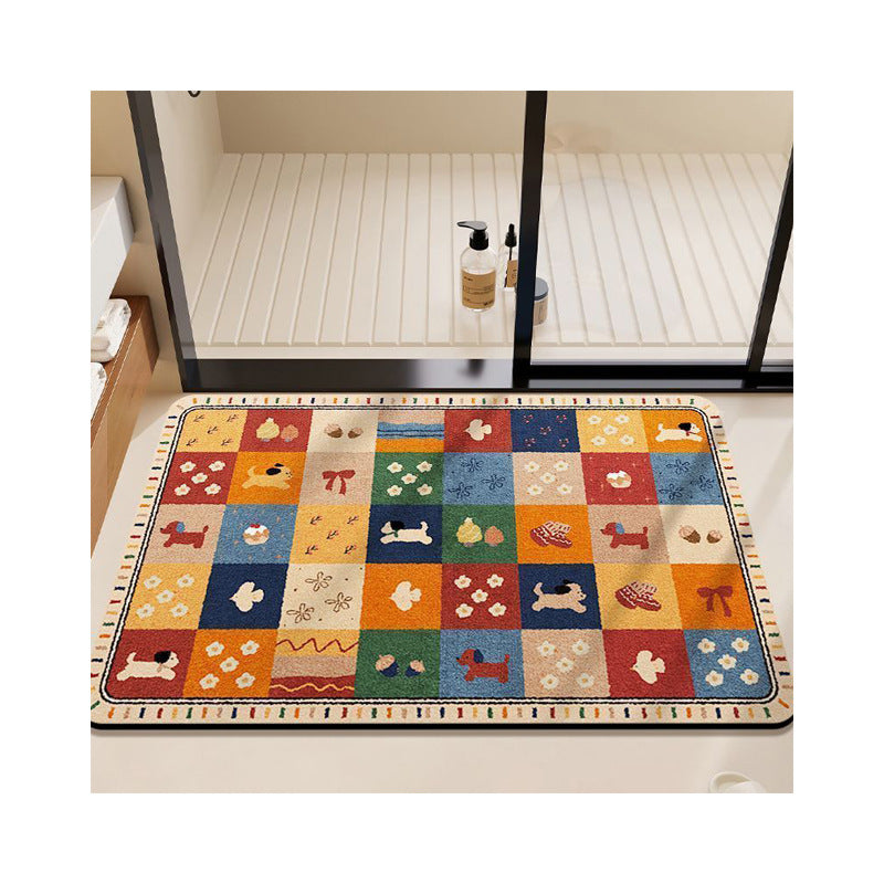 Bunt Geometrische Badematte Brehn