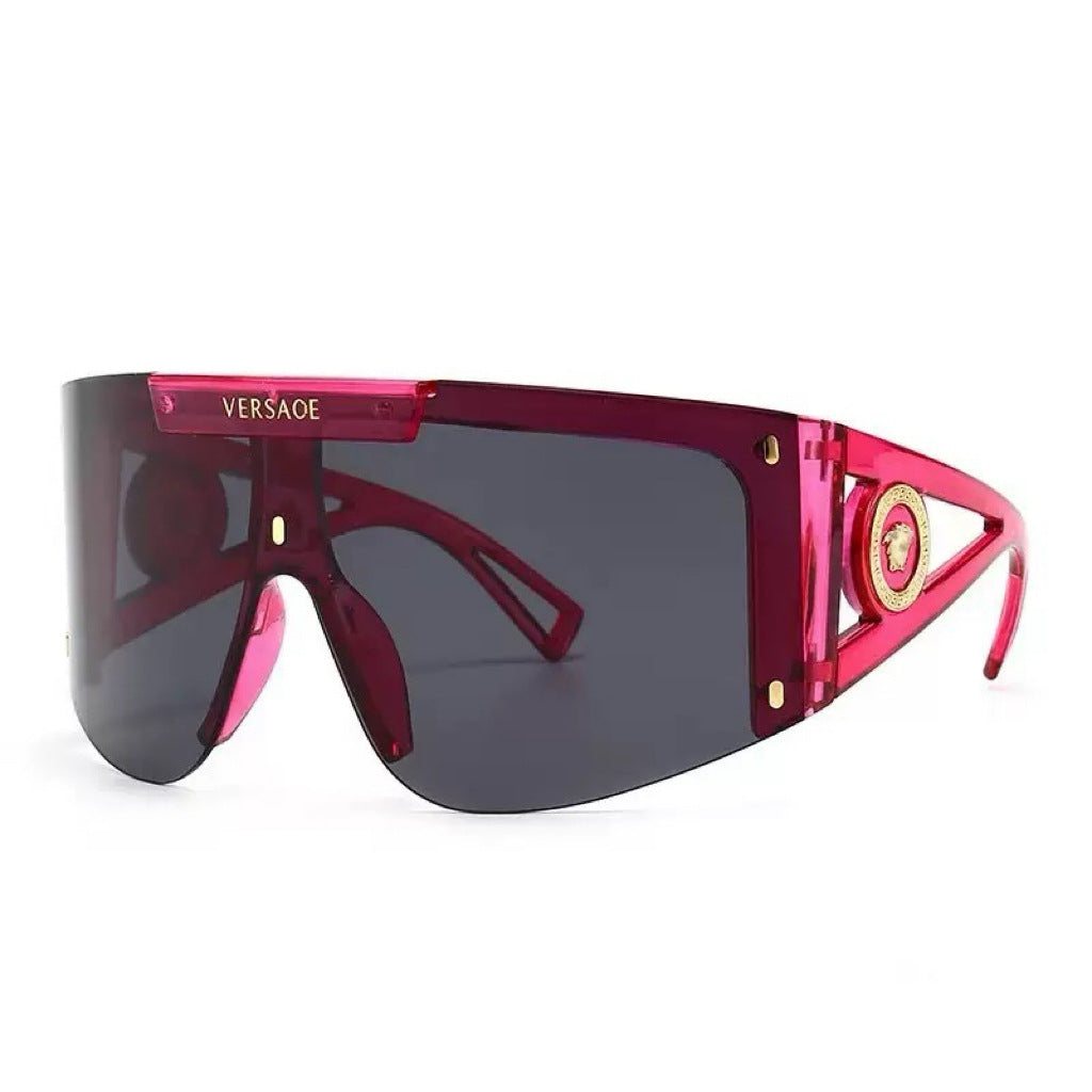 Damen futuristische Oversized-Sonnenbrille Brehn