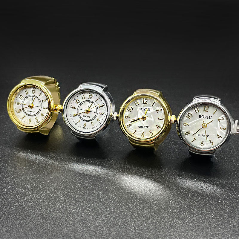 Brehn | Unisex Paar Fingerringe Quarzuhren