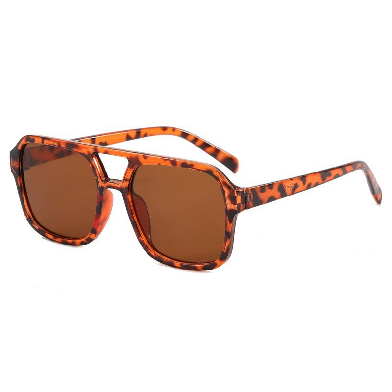 Klare Linse Quadratrahmen Sonnenbrille Brehn