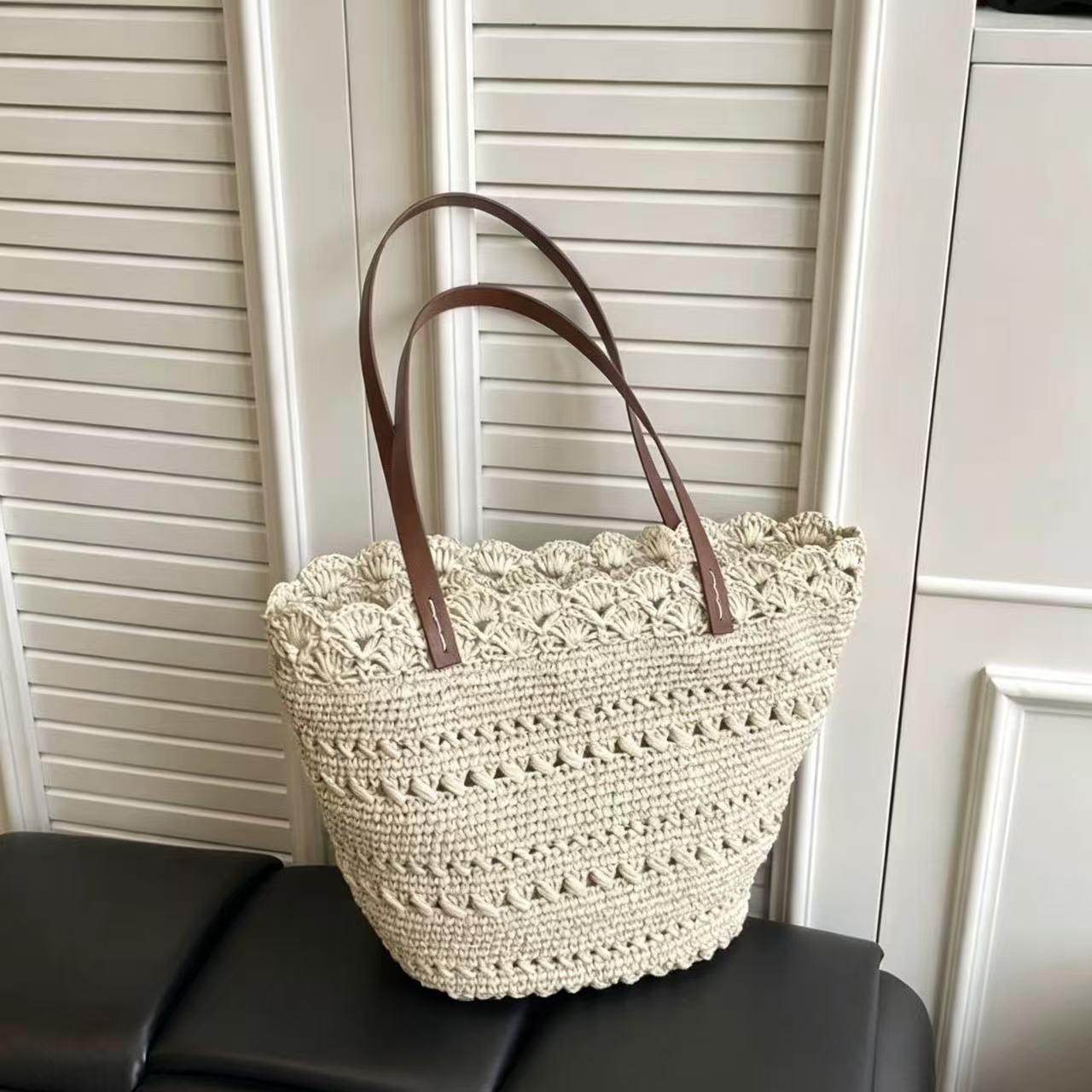 Handgefertigte Makramee Strandtasche Brehn