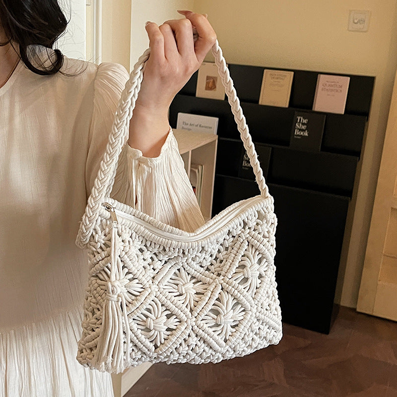 Bohemian Makramee Clutch-Tasche