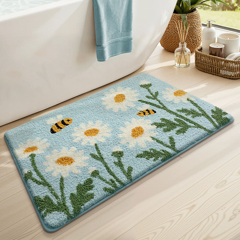 Blumenmusterte Badmatte Brehn