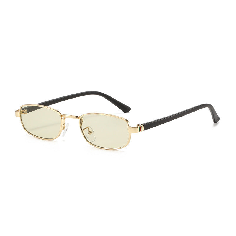 Elegante Vintage-inspirierte rechteckige Sonnenbrille Brehn