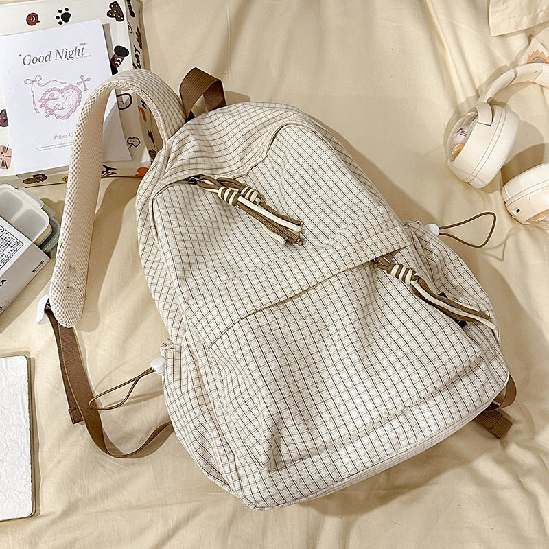 Robuster kariert Schulrucksack