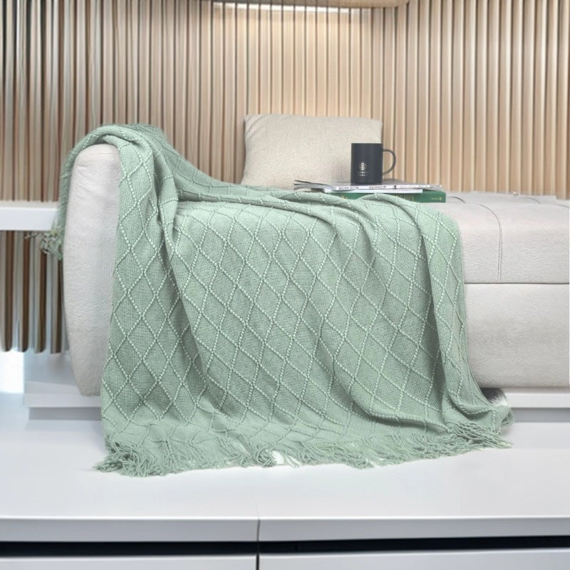 Luxuriöser strukturierter Strickschal Brehn