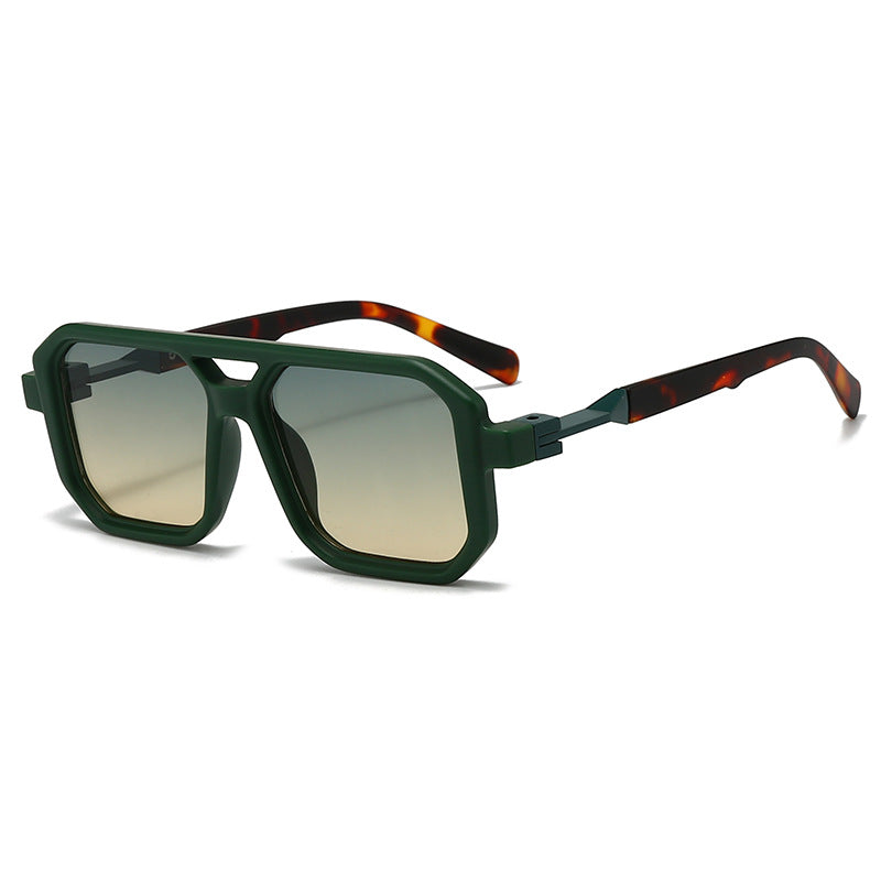 Damen stilvolle oversized Sonnenbrille mit geometrischem Rahmen Brehn