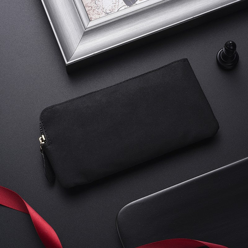 Premium Leder Reißverschluss Geldbörsen Organizer Brehn