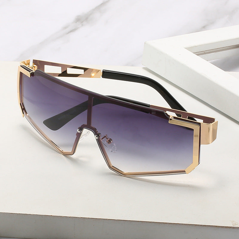 Damen futuristische Oversized Sonnenbrille Brehn