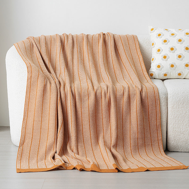 Damen Kuscheldecke mit Zickzackmuster Brehn