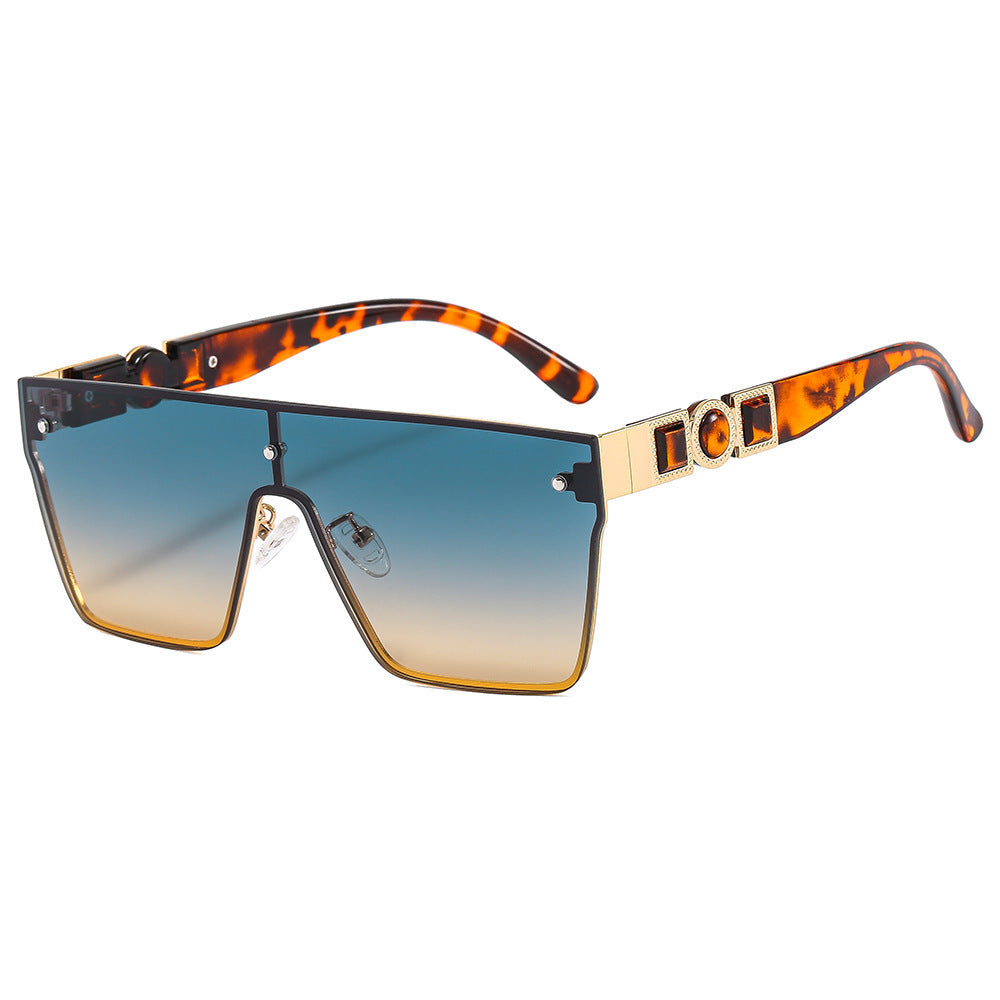 Damen oversized transparente Sonnenbrille mit modischem Rahmen Brehn