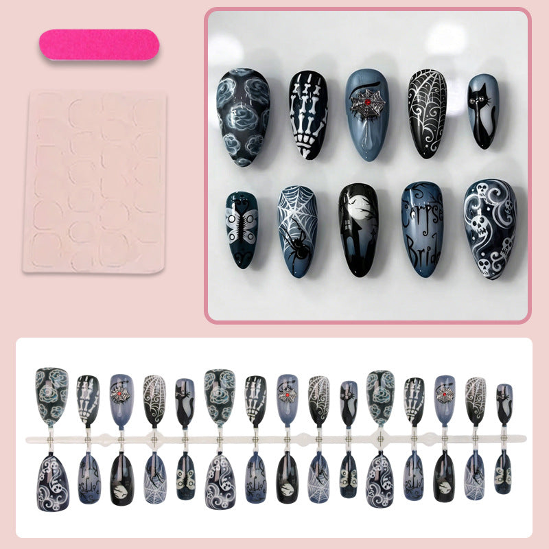Halloween Kunstnagelset mit einzigartigen gruseligen Designs Brehn