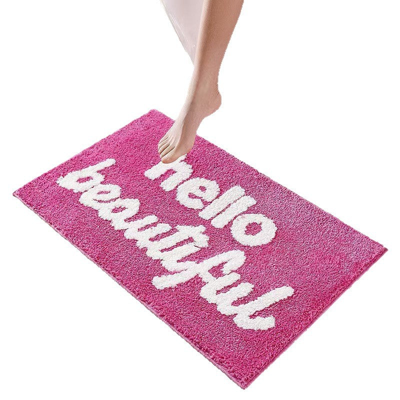 Verspielte Text Badematte Brehn