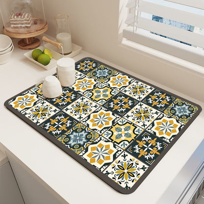 Elegante Mosaikmuster Küchenmatte Brehn