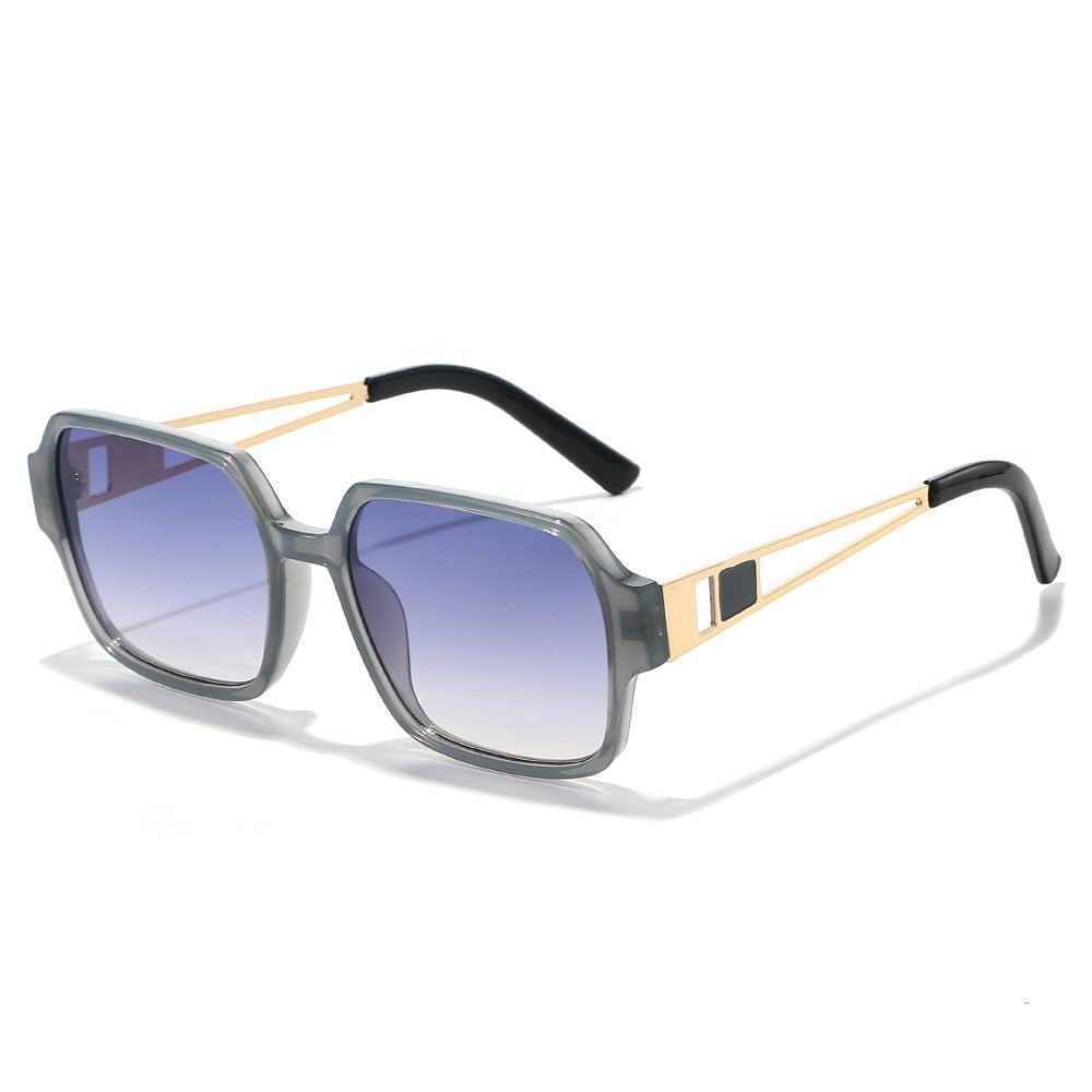 Chic Übergroße Quadratische Sonnenbrille mit Dekorativen Akzenten Brehn