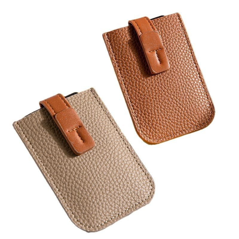 Minimalist RFID-blockierendes Lederkartenetui Brehn