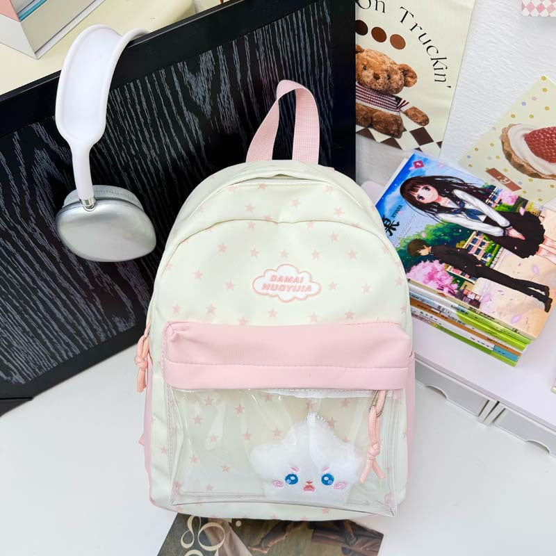 Leichte Schüler-Rucksack mit sternförmigem Muster