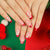 Künstliche Nagelverlängerungen im festlichen Weihnachtsdesign Brehn