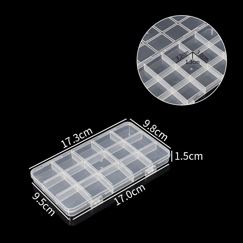 Multi-Compartment Clear Utility Storage Box Brehn