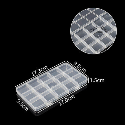Multi-Compartment Clear Utility Storage Box Brehn
