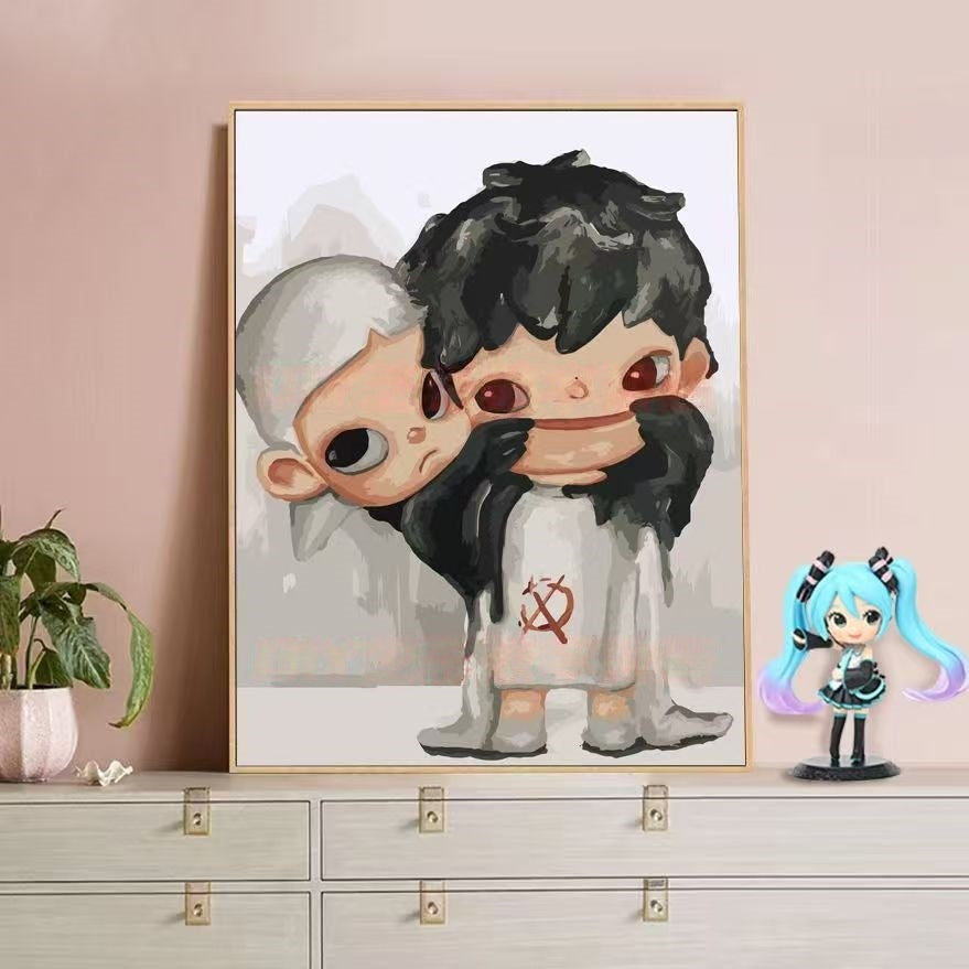 Verspielte Charakterillustration Leinwandkunst Brehn