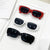 Damen Stylische Rechteck-Sonnenbrille Brehn
