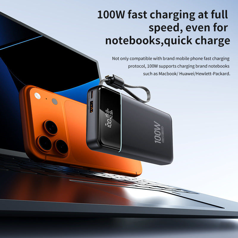 Leistungsstarke Powerbank mit Intelligenter Usb-C Schnellladung und Digitaler Ladestandanzeige Brehn