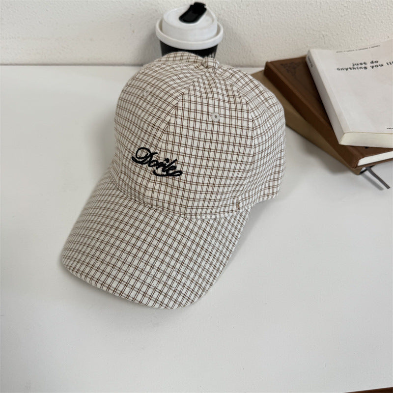 Herren Freizeit kariertes Baseballcap Brehn