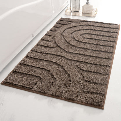 Moderne geometrische Badematte Brehn