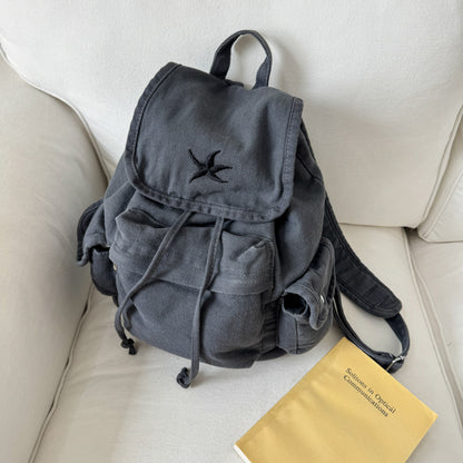 Casual Canvas Zugband Rucksack