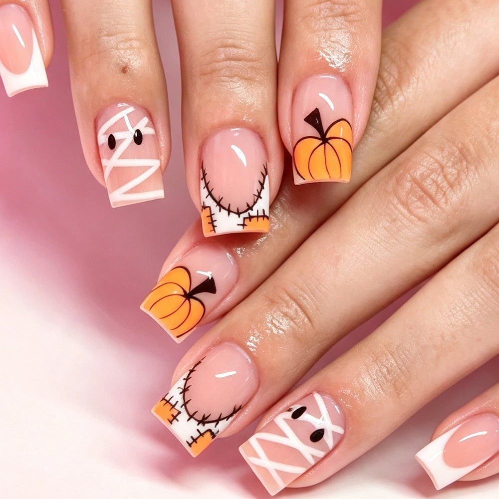 Halloween-Themen Press-On Nagelkunst Brehn