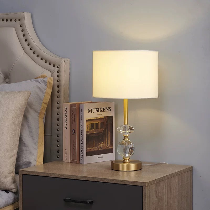 Elegante Kristall Akzent Tischlampe