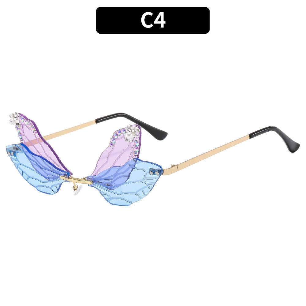 Künstlerische Schmetterlingssonnenbrille