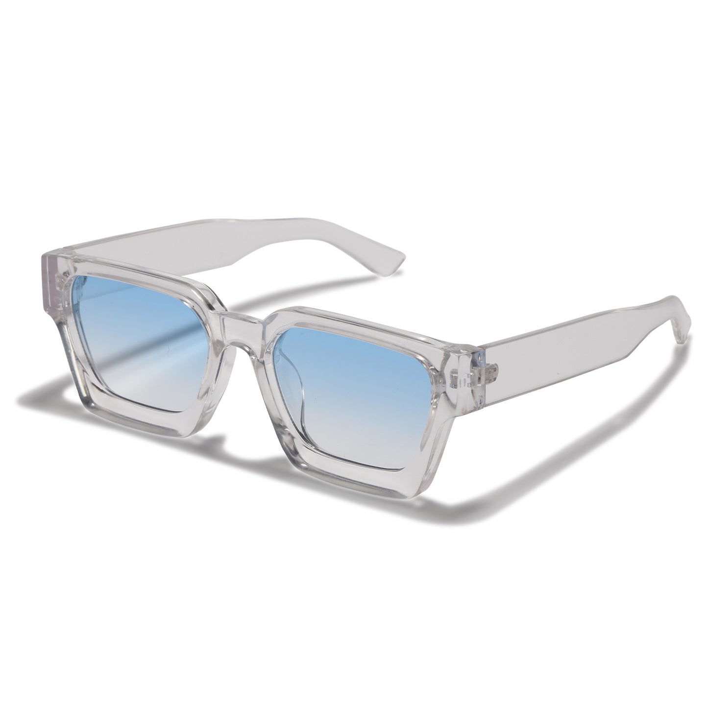 Damen modische Sonnenbrille mit klarem Rahmen und Verlaufsgläsern Brehn