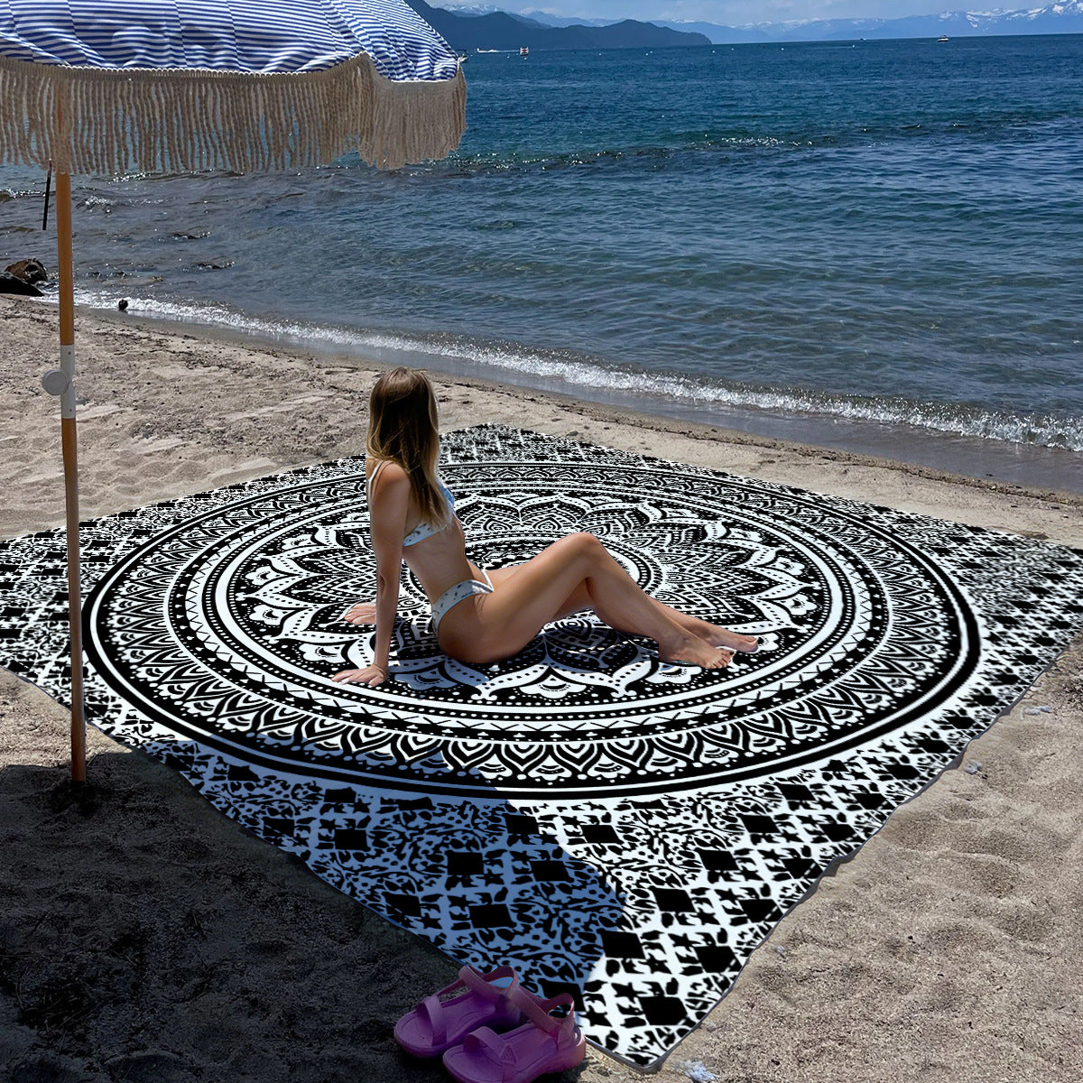 Mandala Design Strandmatte Brehn