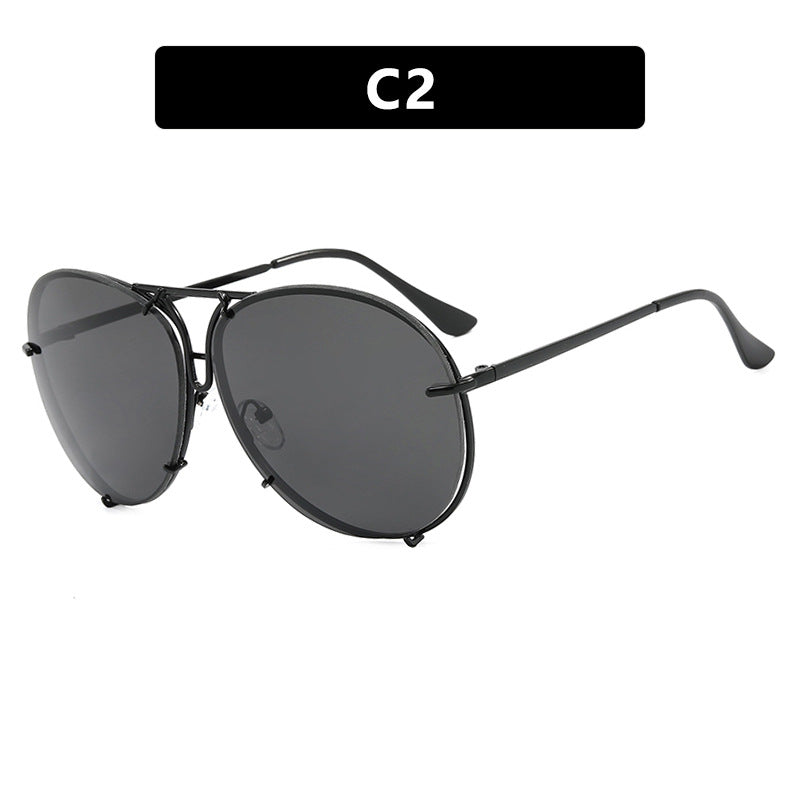 Damen Flug-Sonnenbrille mit stylischem Metallrahmen und UV-Schutz Brehn