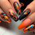 Kreatives Kunstnagel Set mit farbenfrohen Federdesigns Brehn