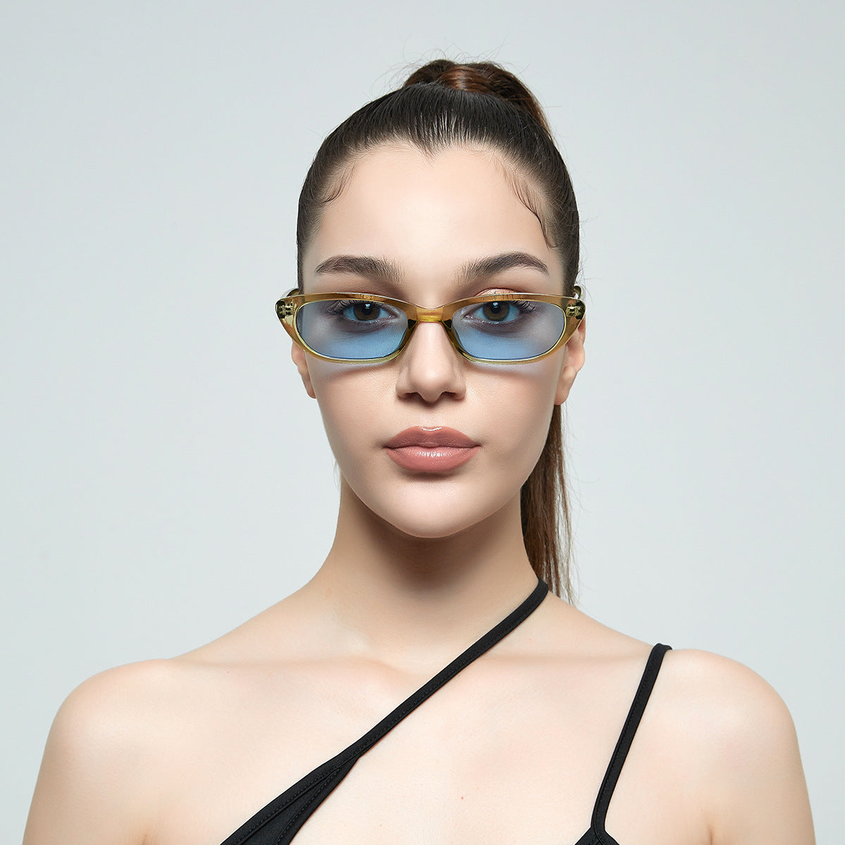 Damen modische Sonnenbrille mit einzigartigem Design und UV-Schutz Brehn