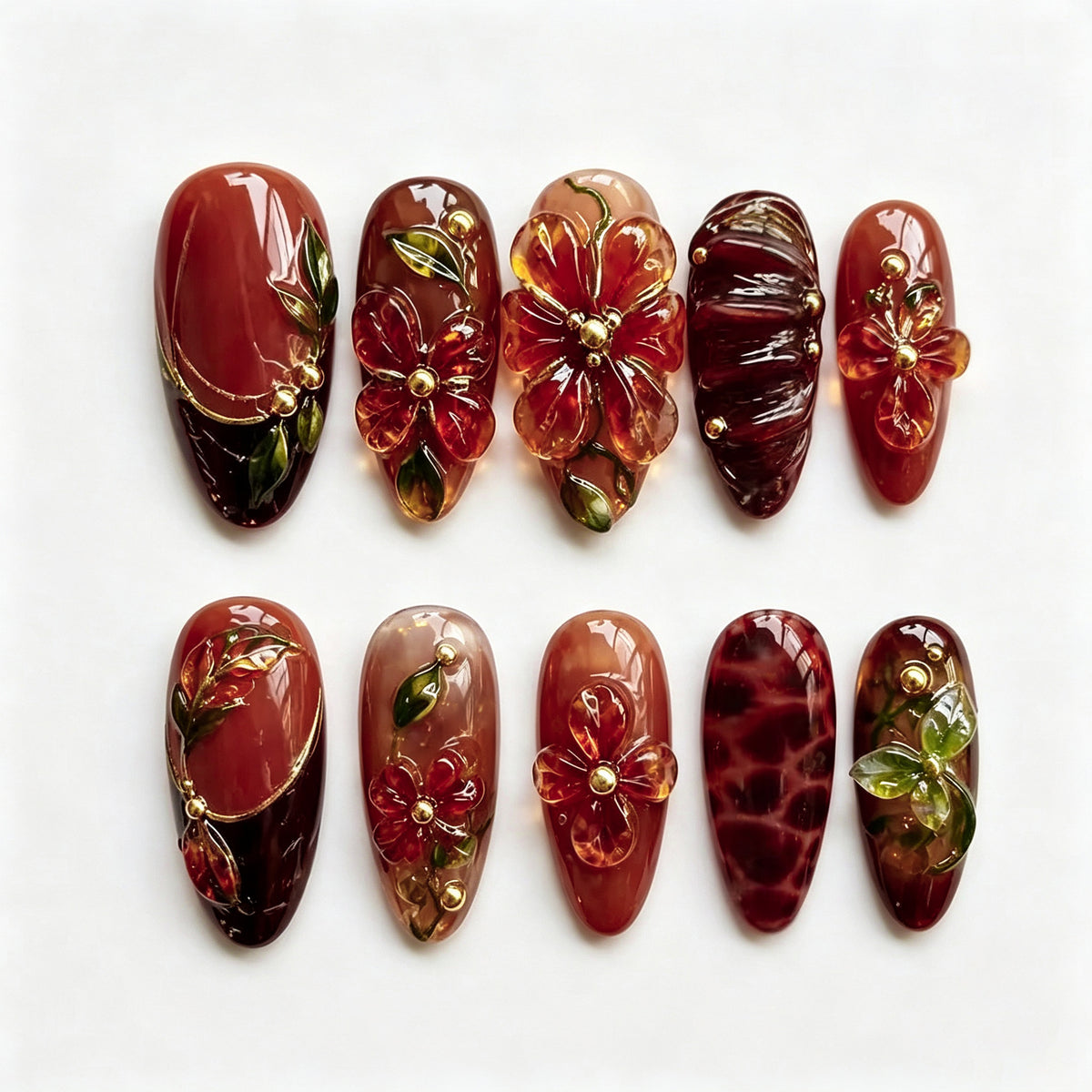 Floral Gel-Nagelkunst-Set Brehn