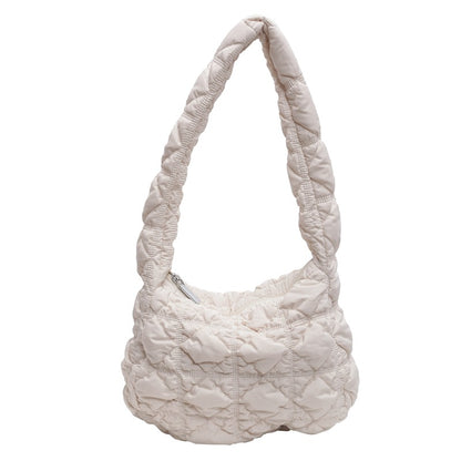 Gepolsterte Schlappen-Handtasche