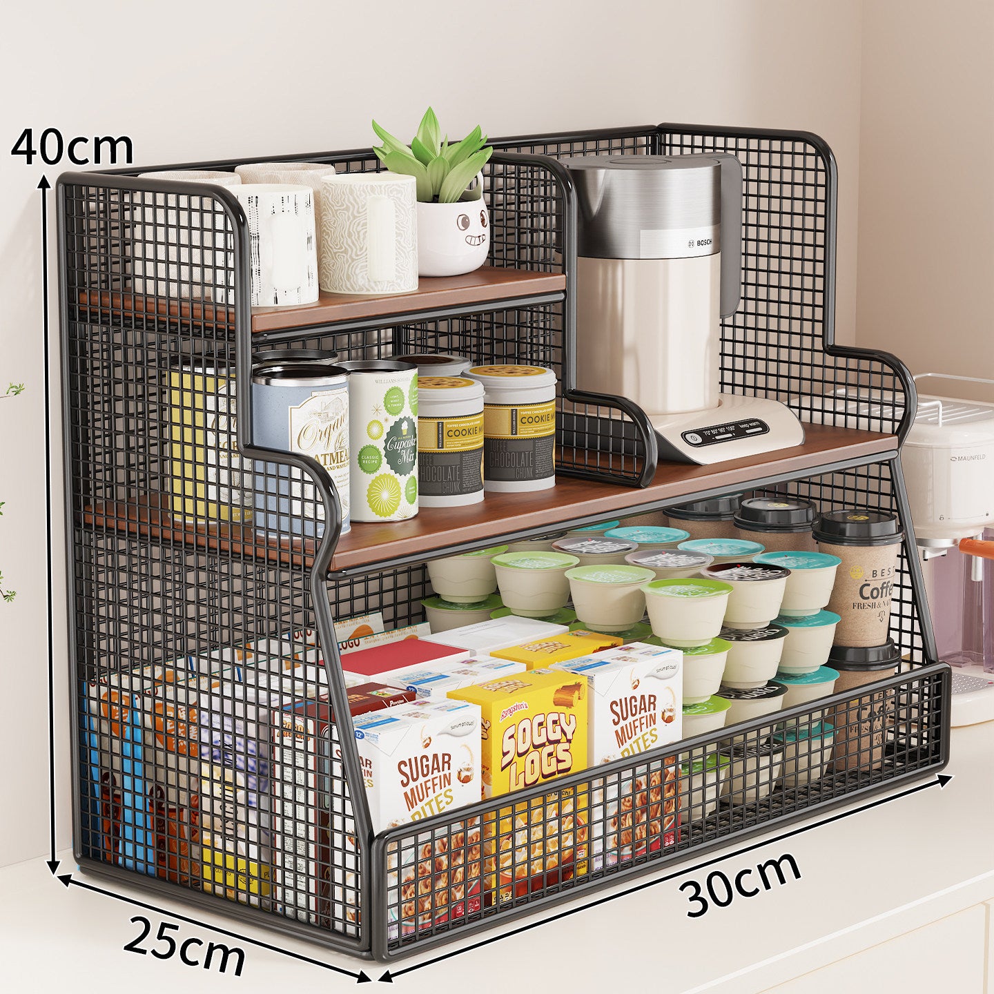 Multi-Ebenen-Küchenregal-Organizer Brehn