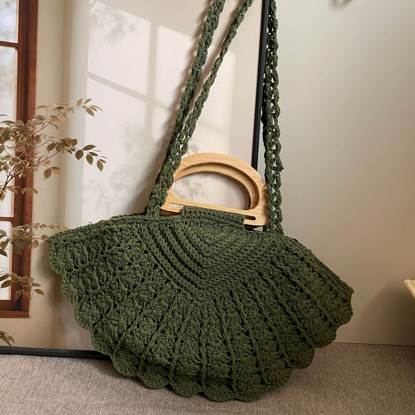 Handgeknüpfte Schultertasche Brehn