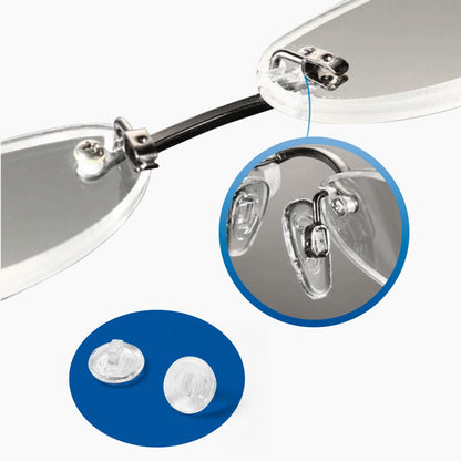 Transparent Optical Frame Nose Pad Set Brehn